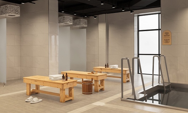 Преимущество общественной бани Мужской зал